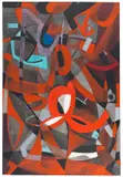 Franz Alfred Theophil Winter, Rot in kühler Schichtung, 1946, Oil