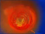 Otto Piene, Sternbild Orange, 2000, Mixed media