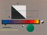 Boris Kleint, Schwarz-weißes Quadrat, diagonal, 1938, Oil on panel