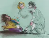 Alfred Hrdlicka, Ohne Titel, 1983, Pastel