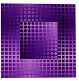 Victor Vasarely, Monocolour violet/violet, 1971, Multiple