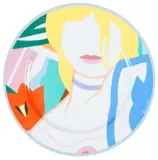 Tom Wesselmann, 6 Rosenthal Künstler-Platzteller: "Blonde Vivienne", 1985, Multiple