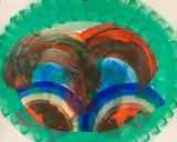 Red Palm by Howard Hodgkin, 1986, Lithograph in colors, sold Apr 2012