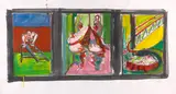 Norbert Tadeusz, Triptychon, 1986, Gouache