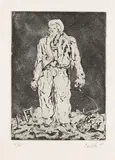 Georg Baselitz, Der Hirte, 1965, Radierung, Kaltnadel und Aquatinta auf Velin
