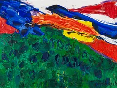 Maurice Wyckaert, Morgenrot II, 1962, Oil on canvas