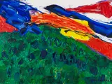 Maurice Wyckaert, Morgenrot II, 1962, Oil on canvas