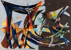 Theodor Werner, Ohne Titel, 1953, Oil