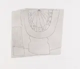 Ben Nicholson, Turkish Sundial and Column, 1967, Etching