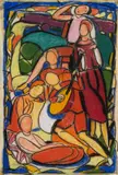 Max Ackermann, Ohne Titel (Lautenspieler), 1930, Pastel