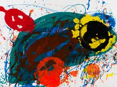 For Thirteen (SFS-335) by Sam Francis, 1989, Silkscreen in colors, sold Apr 2012