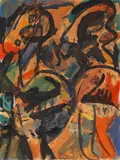 Hp (d. i. Hans Peter) Zimmer, Ohne Titel, 1962, Gouache