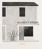 David Hockney, The French Shop, 1971, Etching