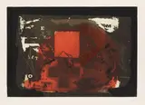 Antoni Tàpies, Marró i roig, 1976, Etching and aquatint in colors