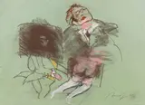 Alfred Hrdlicka, Ohne Titel, 1982, Pastel