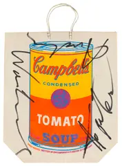 Campbell´s Soup Can (Tomato) by Andy Warhol, 1966, Multiple, sold Apr 2012