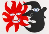 Red Sun, black Moon by Alexander Calder, 1970, Lithograph in colors, sold Apr 2012