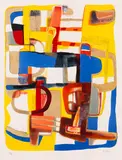 Maurice Estève, Jazz, 1954, Lithograph in colors