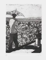 Lapeyrouse Wall by Peter Doig, 2004, Etching and aquatint, sold Apr 2012