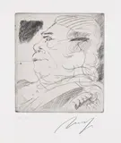Alfred Hrdlicka, 11 Blätter: Die französische Revolution, 1985, Etching