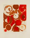 Ernst Wilhelm Nay, Die Wüste, 1965, Etching and aquatint in colors