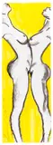 Luciano Castelli, Two Women - Yellow, 1996, Gouache