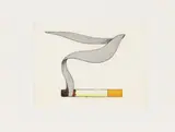 Tom Wesselmann, Smoking cigarette # 2, 1991, Etching and aquatint