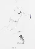 Ohne Titel (Lydia mit Mädchen) by Horst Janssen, 1971, Pencil drawing, sold Apr 2012
