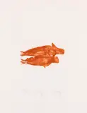 Joseph Beuys, Meerengel zwei Robben, 1982, Etching and aquatint in colors