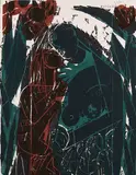 Paar by HAP Grieshaber, 1964, Woodcut in colors, sold Apr 2012