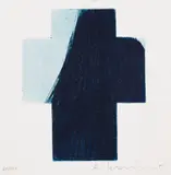 Arnulf Rainer, Kreuz 2, 1969, Drypoint
