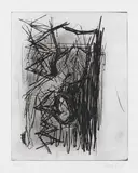 Georg Baselitz, Der Italiener, 1980, Drypoint