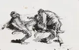 Käthe Kollwitz, Zwei miteinander ringende Männer