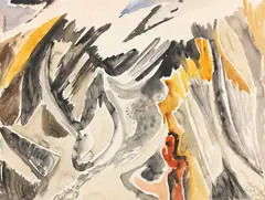 Ernst Wilhelm Nay, Lofoten, 1938, Watercolor