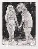 Emil Nolde, Junges Paar, 1922, Etching