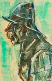 Mann im Profil by Christian Rohlfs, 1923, Oil, sold Apr 2012