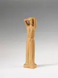 Frau im Gewand mit erhobenen Armen by Gerhard Marcks, 1969, terracotta, sold Apr 2012