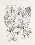 Max Beckmann, Der Schlittschuhläufer, 1922, Lithograph