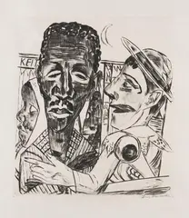 Der Neger by Max Beckmann, 1921, Drypoint, sold Apr 2012