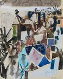 Häuserlandschaft by Eduard Bargheer, 1956, Watercolor, sold Apr 2012