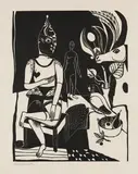 Heinrich Campendonk, Sitzender Harlekin