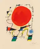Miró der Lithograph I by Joan Miró, 1972, Lithograph in colors, sold Apr 2012