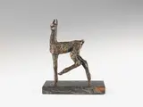 Junges Lama mit angehobenem linken Hinterlauf by Renée Sintenis, 1924, Bronze, sold Apr 2012