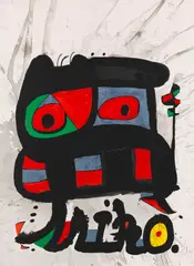 Un camí compartit by Joan Miró, 1975, Lithograph in colors, sold Apr 2012