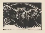 Die Freiwilligen by Käthe Kollwitz, 1921, Woodcut, sold Apr 2012