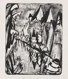 Erich Heckel, Tübingen, 1920, Lithograph