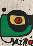 Miró. Pintura by Joan Miró, 1978, Lithograph in colors, sold Apr 2012