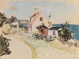 Eduard Bargheer, Dänische Häuser am Meer