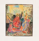 Adolf Hölzel, Religiöses Motiv, 1920, Pastel
