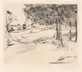 Lovis Corinth, Landschaft, 1916, Drypoint
